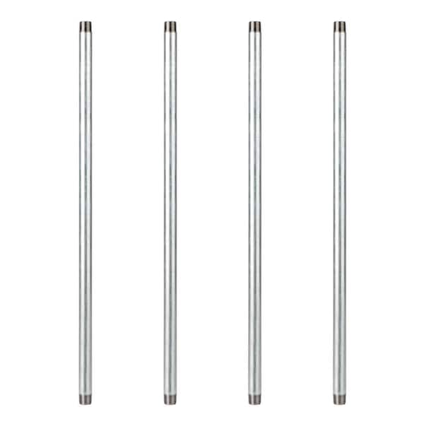 PIPE DECOR 3/4 in. x 2.5 ft. Galvanized Steel Pipe (4-Pack)