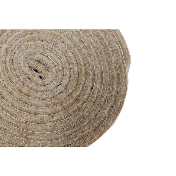 Woolous Self Adhesive Heavy Duty Wool Felt Strip Roll for Hard Surface