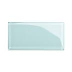 Baby Blue 6 in. x 12 in. x 8mm Glass Subway Tile Sample