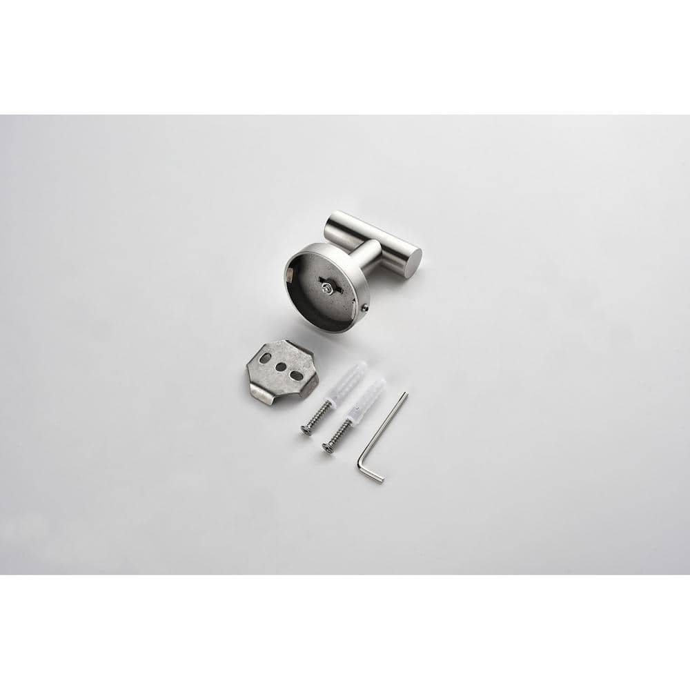 Brushed Nickel 3-Piece Stainless Steel Bathroom Hardware Set