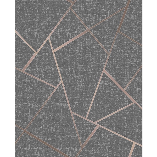 Fine Decor Quartz Copper Fractal Copper Wallpaper Sample