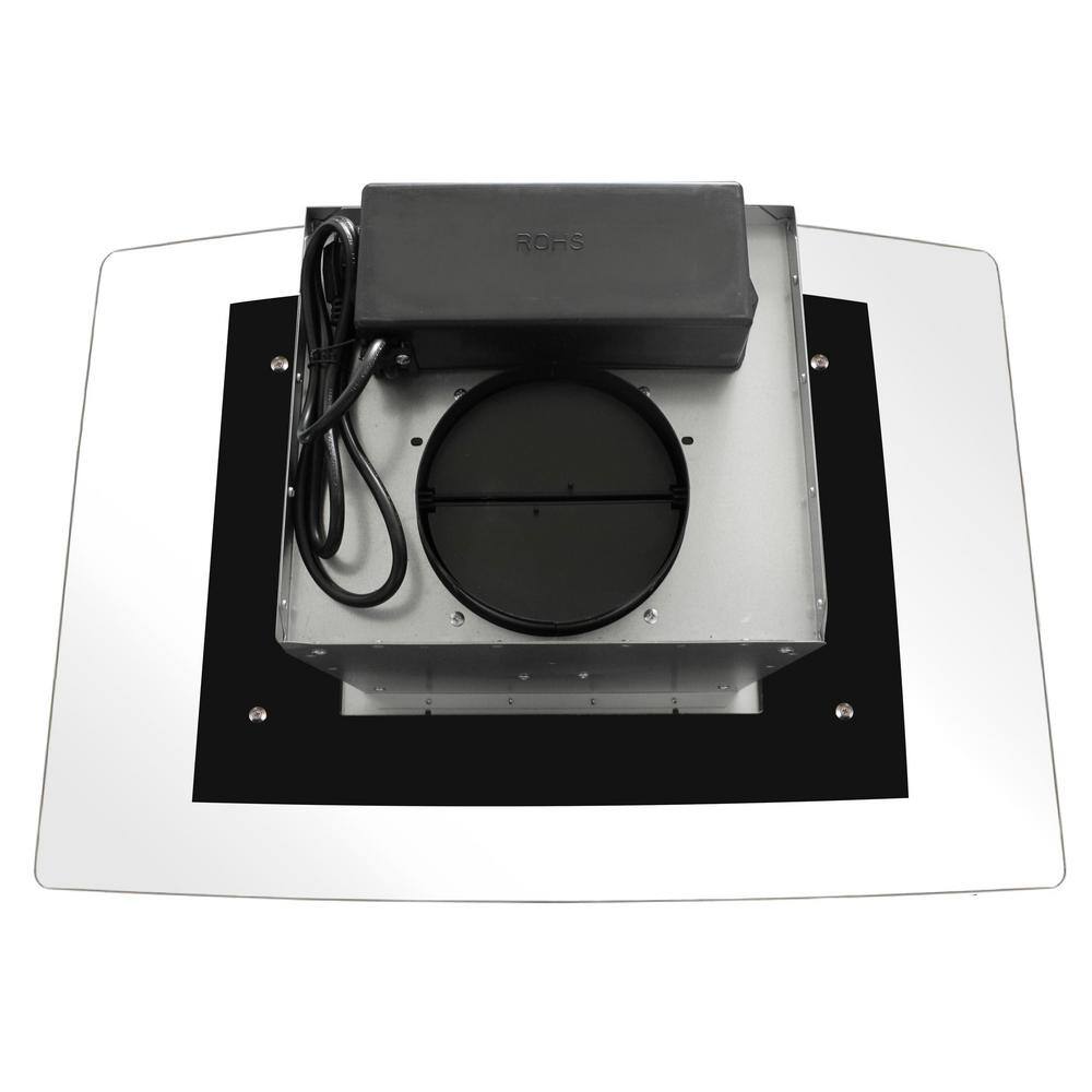 Cosmo 30" Stainless Steel Convertible Island Range Hood with Charcoal Filter