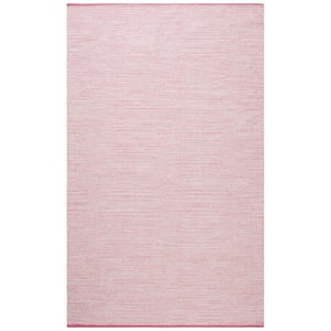 Montauk Pink/Fuchsia 6 ft. x 9 ft. Solid Color Area Rug