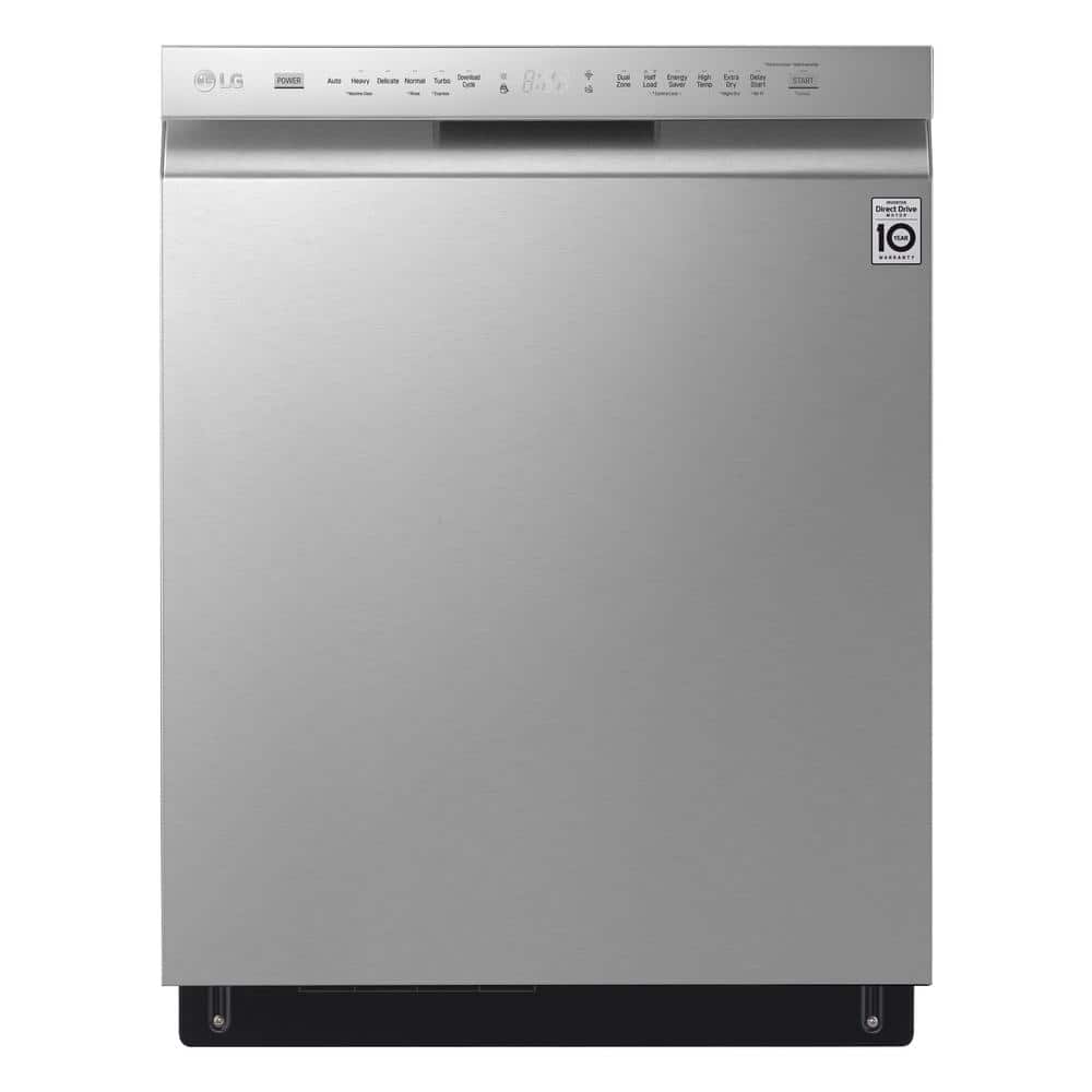 LG 24 in. PrintProof Stainless Steel Front Control Built-In Tall