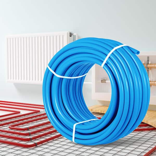 Pex Tubing, 1 in. 300 ft. Flexible Pipe, Non-Oxygen Barrier, 80-160psi for Hot/Cold Water, Radiant Heating