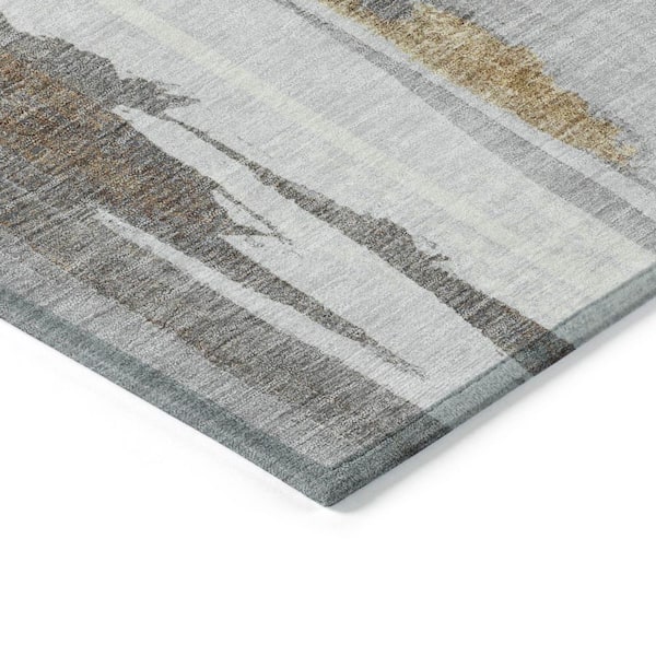 Chantille Machine Washable Indoor/Outdoor Abstract ACN1979 Ivory 5 ft. x 7 ft. 6 in. Area Rug
