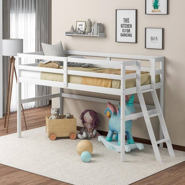 twin size low loft bed