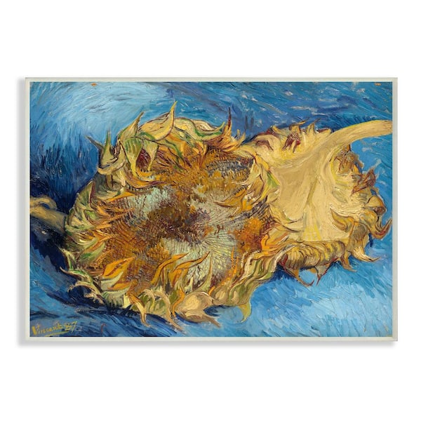 Stupell Industries Sunflowers Yellow Blue Van Gogh Classical Painting by  Vincent Van Gogh Wood Abstract Wall Art 15 in. x 10 in. fap-200_wd_10x15 -  The Home Depot