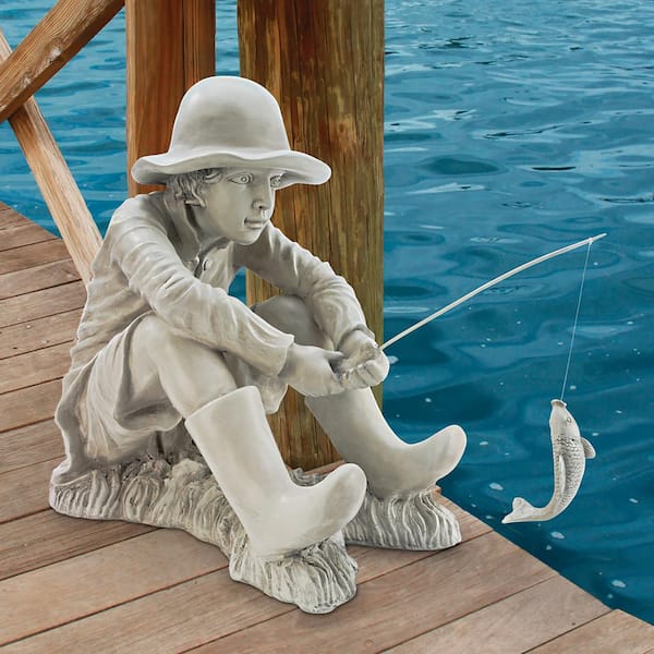 Reviews for Design Toscano 17 in. H Gone Fishing Fisherman Statue