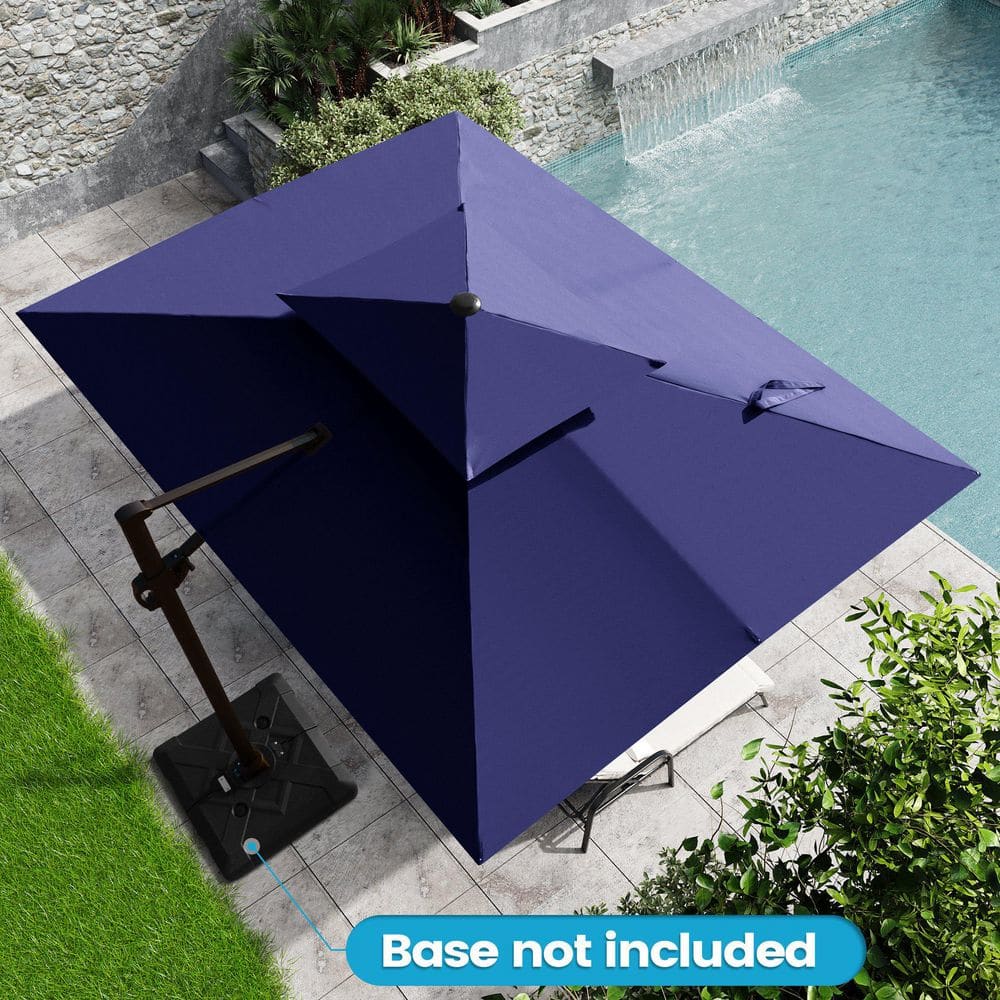 Crestlive Products 11 ft. x 9 ft. Double Top Cantilever Patio