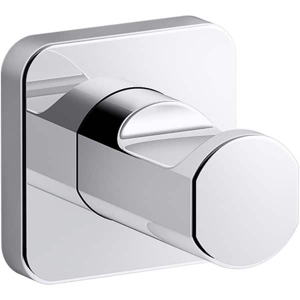 KOHLER Parallel Knob Robe/Towel Hook in Polished Chrome