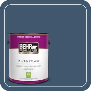 1 gal. #ECC-16-3 Inlet Harbor Eggshell Enamel Low Odor Interior Paint & Primer