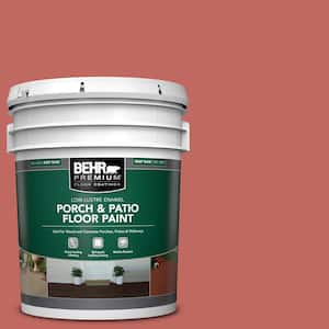 5 gal. Home Decorators Collection #HDC-CL-10 Tapestry Red Low-Lustre Enamel Int/Ext Porch and Patio Floor Paint