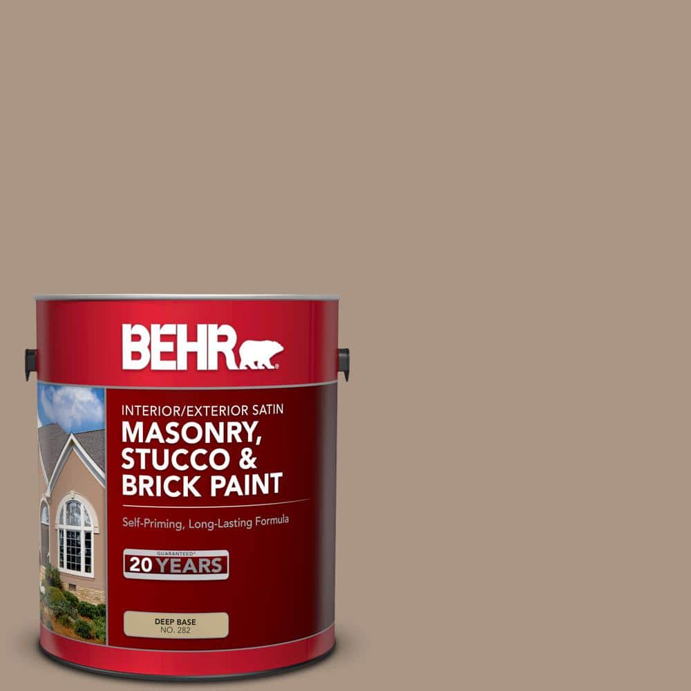 1 gal. #MS-24 River Stone Satin Interior/Exterior Masonry, Stucco and Brick