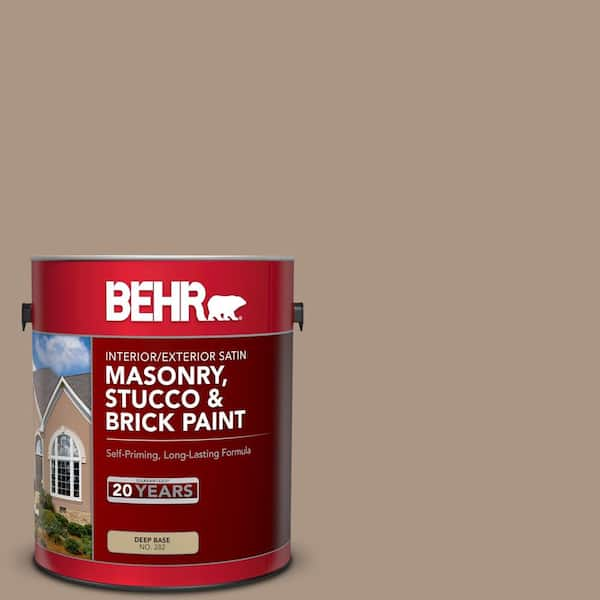 BEHR 1 gal. #MS-24 River Stone Satin Interior/Exterior Masonry, Stucco and Brick Paint