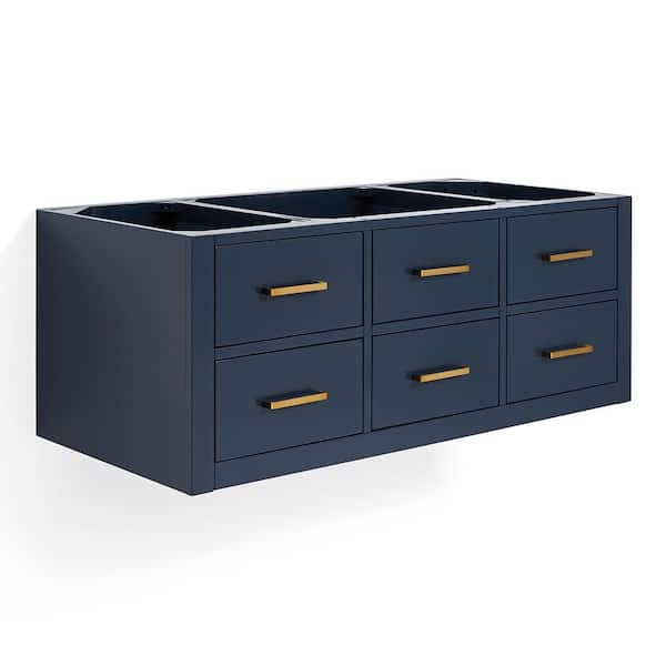 ARIEL Hutton 48 in. W x 22 in. D x 18 in. H Bath Vanity Cabinet without Top in Midnight Blue
