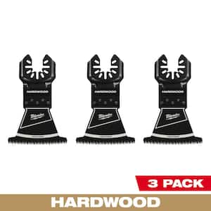 2-1/2 in. High Carbon Steel Universal Fit Japanese Teeth Hardwood Cutting Multi-Tool Oscillating Blade (3-Pack)