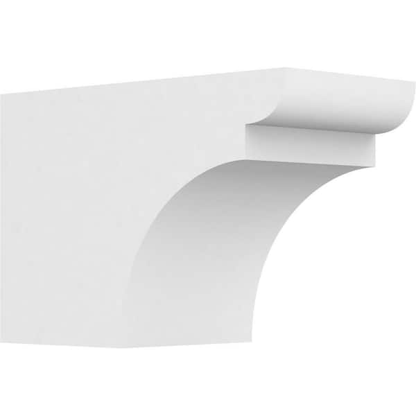 Ekena Millwork 6 in. x 8 in. x 12 in. Yorktown PVC Rafter Tail Brace