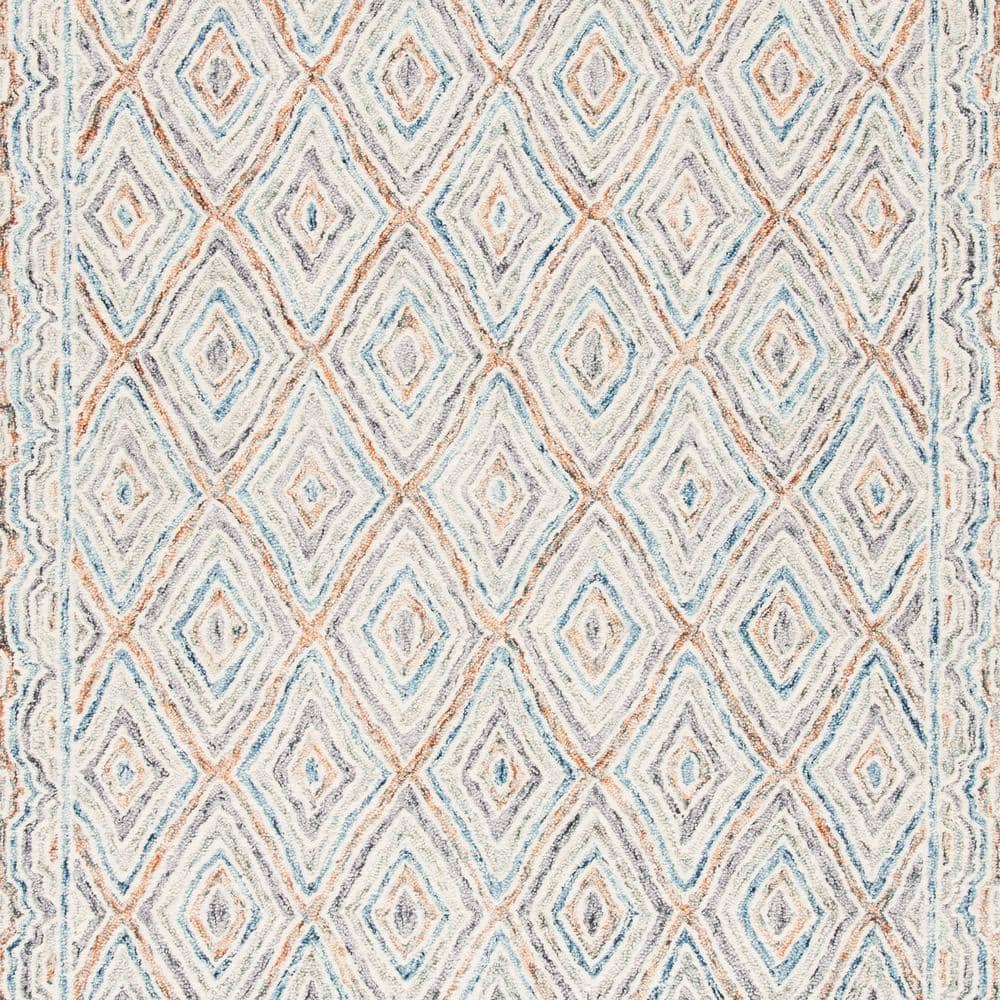 Capri Blue Hand Tufted Wool 4' x 6' Area Rug
