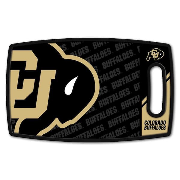 NCAA Colorado Buffaloes Logo Series Cutting Board 9in x 0.5in- Rectangle- Manufactured Wood and polypropylene