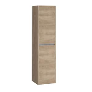 Dalia 13.8 in. W x 12.5 in. D x 55 in. H Bathroom Storage Wall Cabinet in Natural Oak