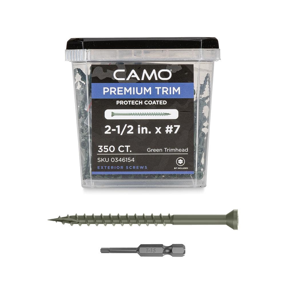 2-1/2 in. #7 ProTech Green Premium Star Drive Trim Screws (350-Count) price history on PriceWatchPro