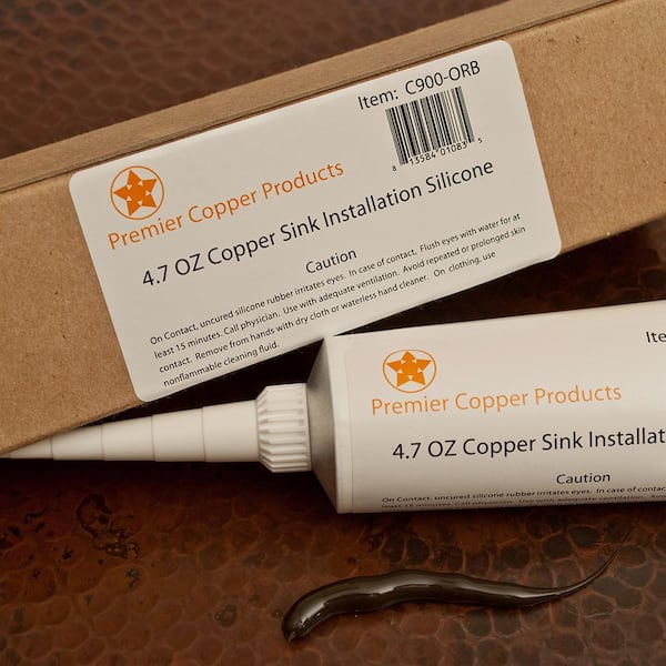 Premier Copper Products Copper Sink Installation Silicone