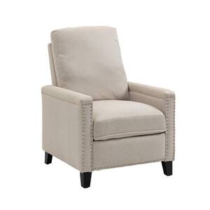 Homelegance Adahlia Beige Textured Fabric Manual Push Back 