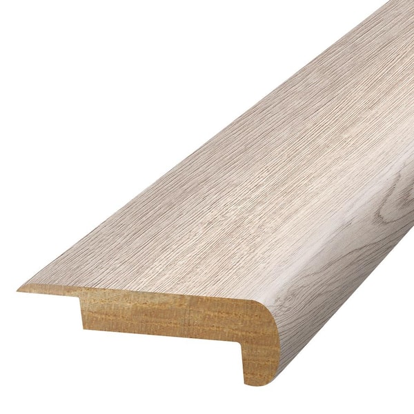 PERFORMANCE ACCESSORIES Magnolia  0.75 in. T x 2.37 in. W x 78.7 in. L Textured Wood Look Laminate Moulding/Trim Stair Nose Molding