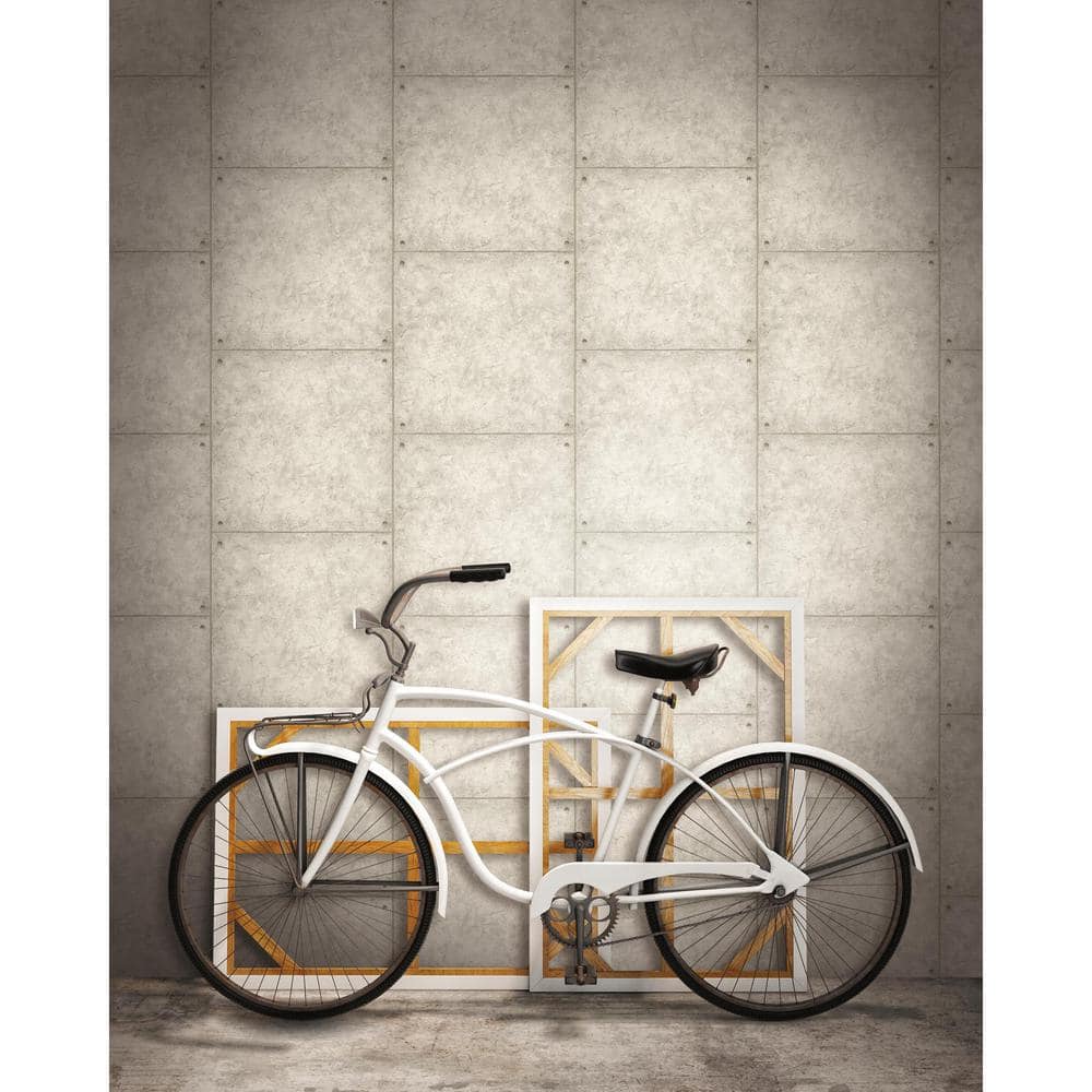 Gray Cement Peel and Stick Wallpaper Roll