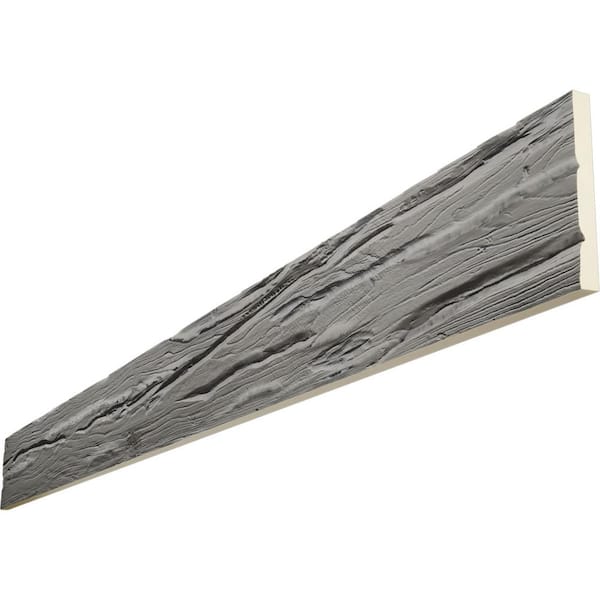 Ekena Millwork Endurathane 1 in. H x 6 in. W x 6 ft. L Riverwood Seashell Faux Wood Beam Plank