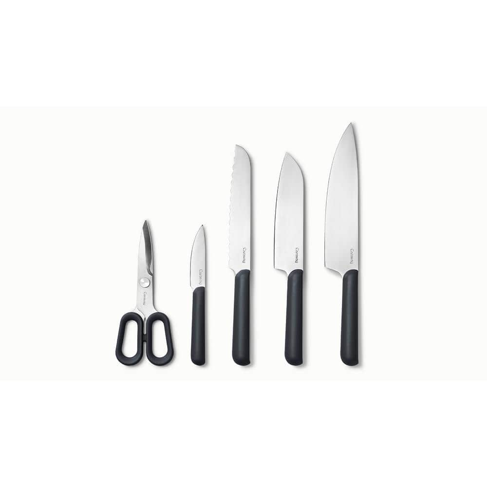 Scandinavian Matte Black and Light Wood 14-Piece Prep Set