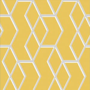 Archetype Yellow and Silver Wallpaper
