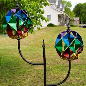 Double Lantern Wind Spinner