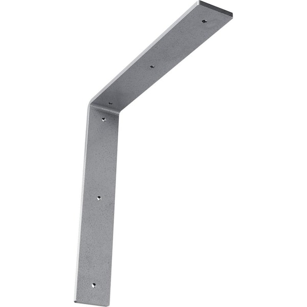 Ekena Millwork 12 in. x 2 in. x 12 in. Steel Hammered Light Blue Hamilton Bracket