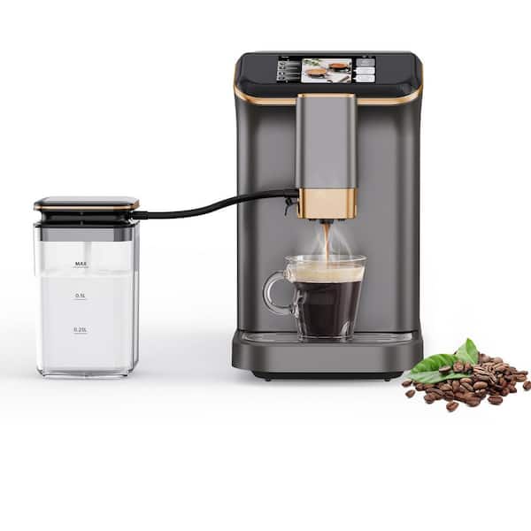 2 Cup Best fully automatic Espresso Machine, Espresso Coffee Machines With Milk Frother Steam Wand, Silver