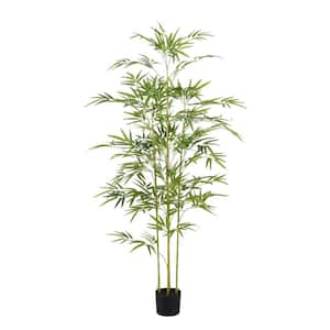 5 ft. Artificial Bamboo Tree In Pot Home Office Decor