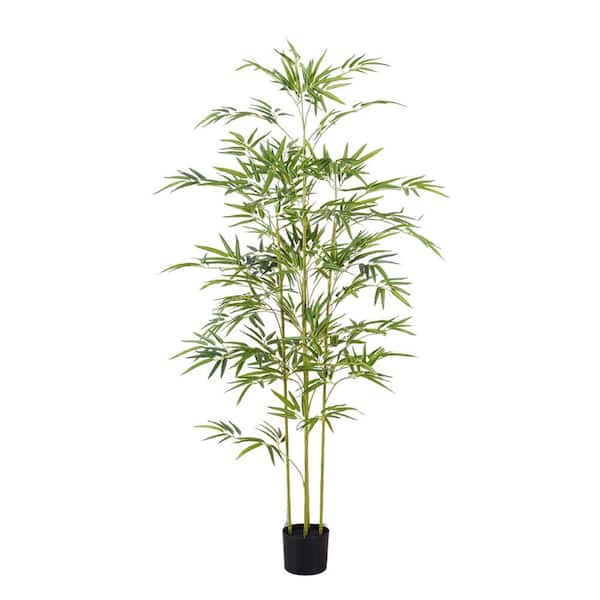 5 ft. Artificial Bamboo Tree In Pot Home Office Decor