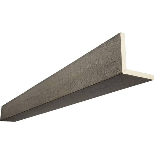 Ekena Millwork Endurathane 6 in. H x 10 in. W x 20 ft. L Rough Cedar Harvest Oak Faux Wood Beam