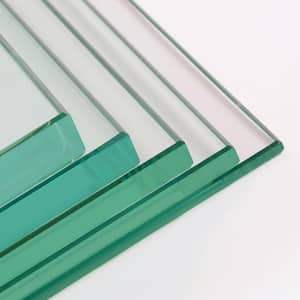 24 in. x 24 in. Clear Square Tempered Glass Sheet 3/8 in. Thick Flat Edge Rust Scratch Resistant Replacement Glass