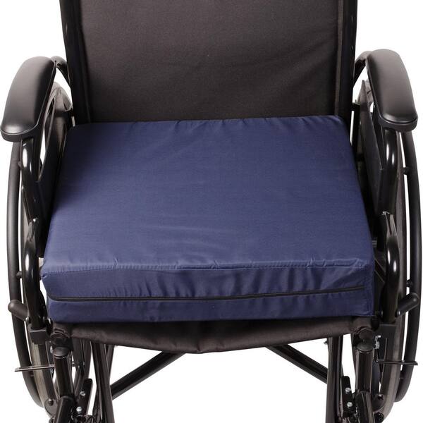 DMI Foam Wheelchair Seat Cushion - Navy