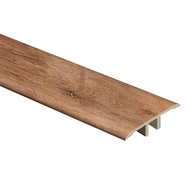 Zamma Trail Oak/Georgia Clay 1/3 in. Thick x 1-3/4 in. Wide x 72 in. Length Vinyl T-Molding