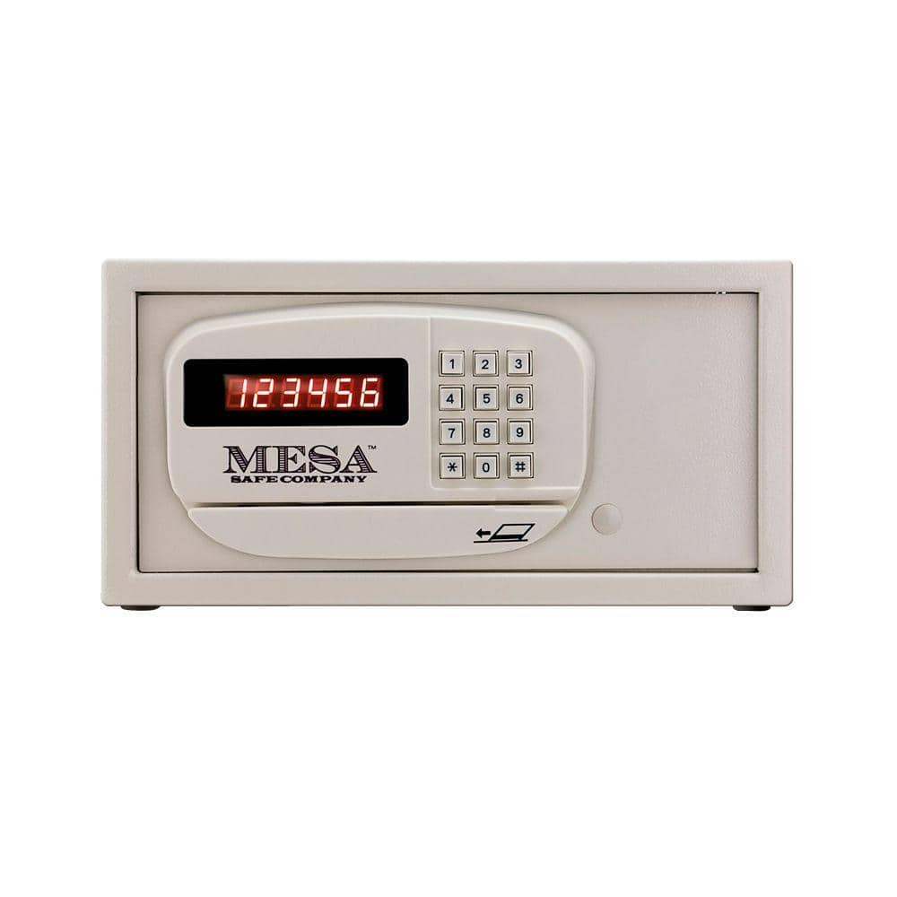 MESA 0.4 cu. ft. All Steel Hotel Safe with Electronic Lock, Cream