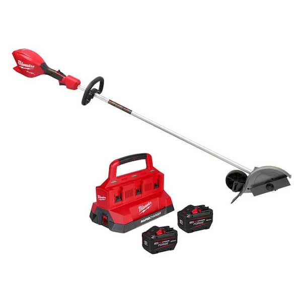 M18 FUEL 18V 8 in. Brushless Cordless Battery Powered Straight Shaft Lawn Edger w/ (2) 12.0 AH FORGE Battery, Charger