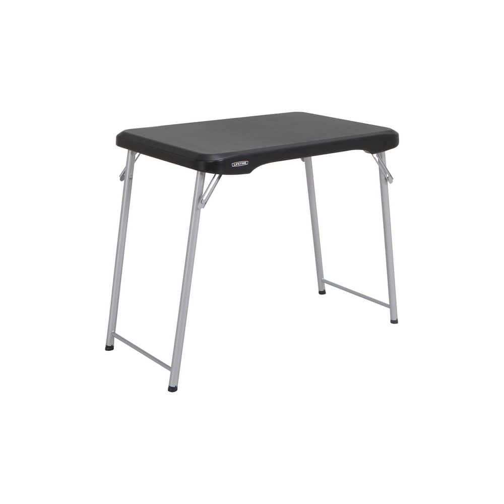 Lifetime 30-Inch Black and Silver Folding Utility Table