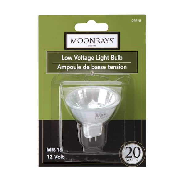 Moonrays 20-Watt Clear Glass MR-16 Halogen Replacement Light Bulb