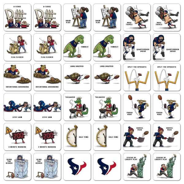 YouTheFan NFL Houston Texans Licensed Memory Match Game 2501543