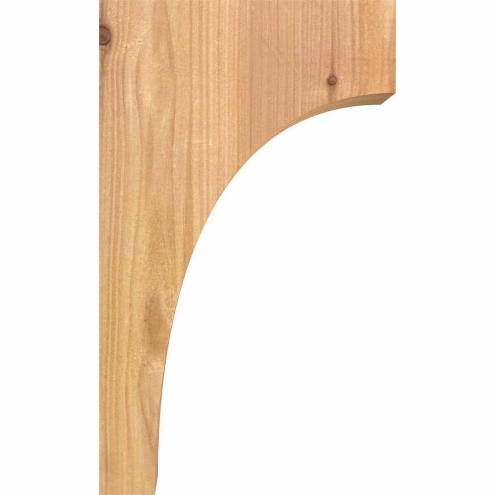 Western Red Cedar Smooth Rustic Corbel, 10" x 6" x 3.5"