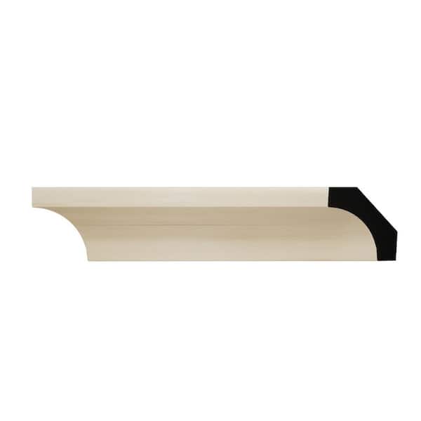 Ekena Millwork WM86 1.19 in. D x 1.19 in. W x 6 in. L Wood (Poplar) Crown Moulding Sample