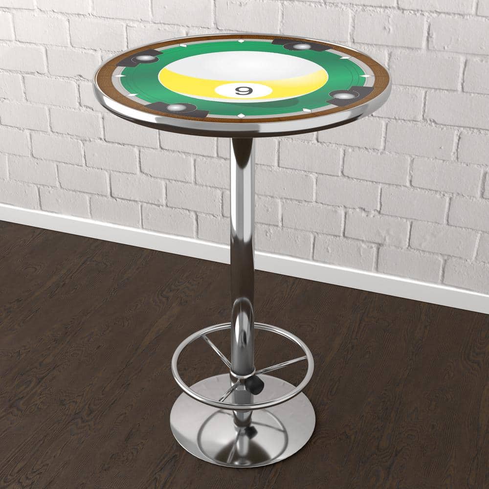 9 Ball Green 42 in. Bar Table